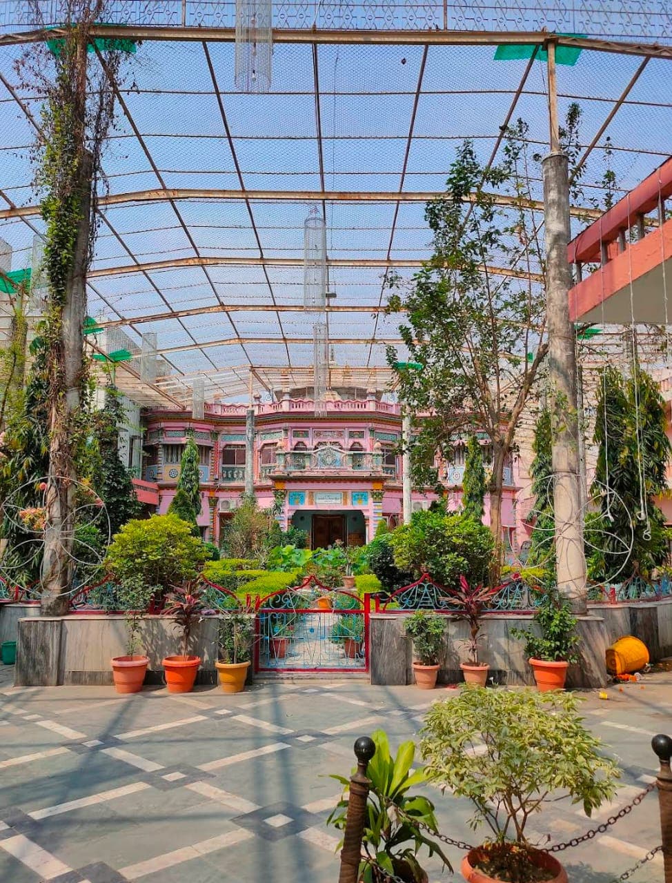 Prayer and meditation space at Janaki Mahal Trust Ayodhya - sacred spiritual environment